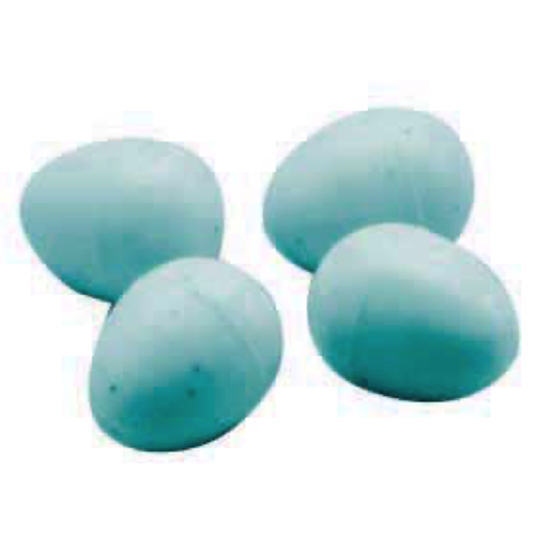 Kunstei kanarie/exoten blauw - Ø1,3 x 1,6h cm (010/C)