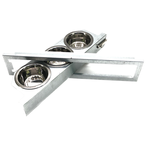 Voederdraaiplateau 13cm 3-vak (incl. 3 bakjes)