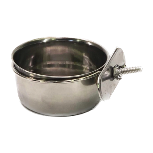 Voerbakje met schroef 18cm roestvrijstaal - 1,25l