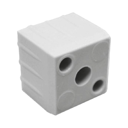 Verbinder blind (Blokje) - Grijs (RAL 7035) 25x25x2,0mm