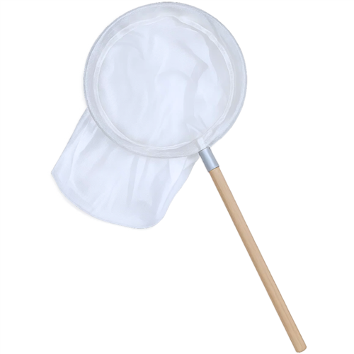 Schepnet papegaai 35 cm steellengte 40 cm