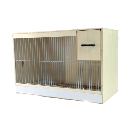 Kweekkooi hout 1-delig, 62x40x31cm met nestblok