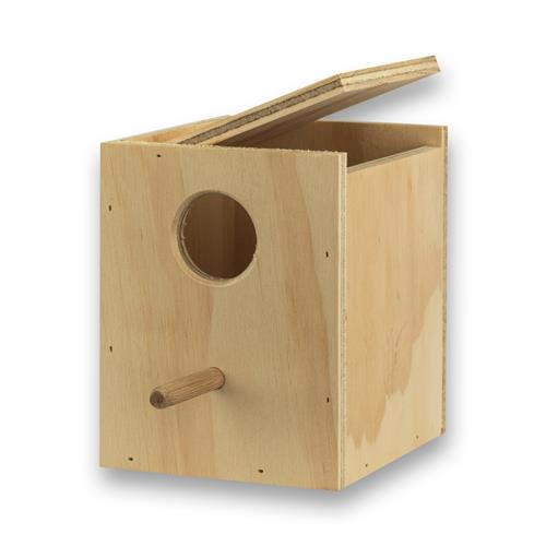 Nestkast voor grasparkieten verticaal (klep rechts)