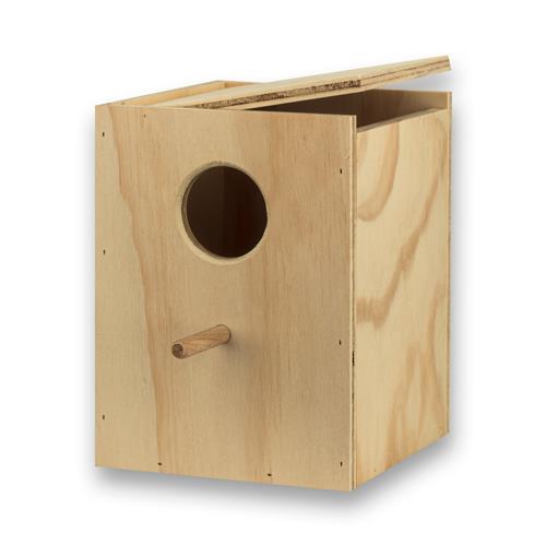 Nestkast Engelse Grasparkieten verticaal (klep rechts)