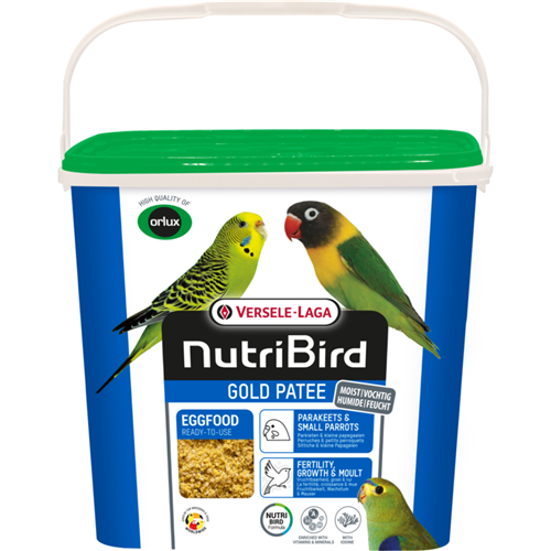 NutriBird Gold Patee Parkieten & Kleine Papegaaien 5kg