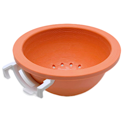 Nest oranje met witte haak