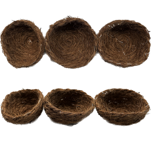 Nest kokos natuur/bruin Ø09cm