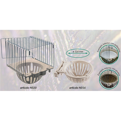 Tralienest plastic beige Ø12cm (N020)