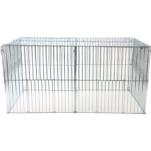 Klapkooi extra groot front - 2-delig 120x60cm - gegalvanise