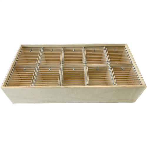 Vervoerskist open groot 10-vaks