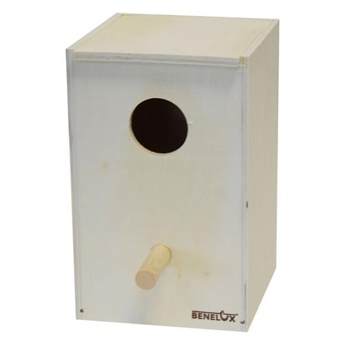 Parkietenbak hout groot 15,5x21,5x24,5cm