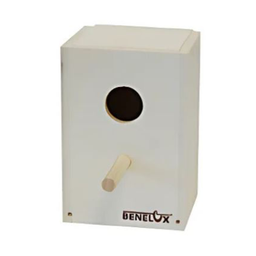 Exotenbakje hout rond gat (verticaal) 10x16x14,5cm