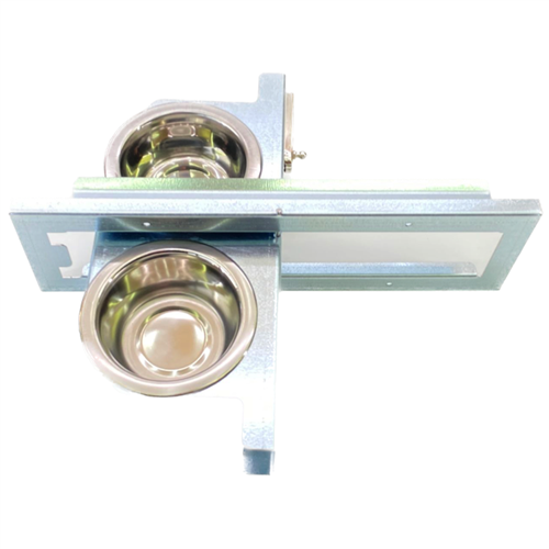 Voederdraaiplateau 11cm 2-vak (incl. 2 bakjes)