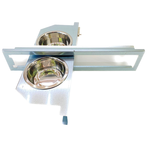 Voederdraaiplateau 16cm 2-vak (incl. 2 bakjes)