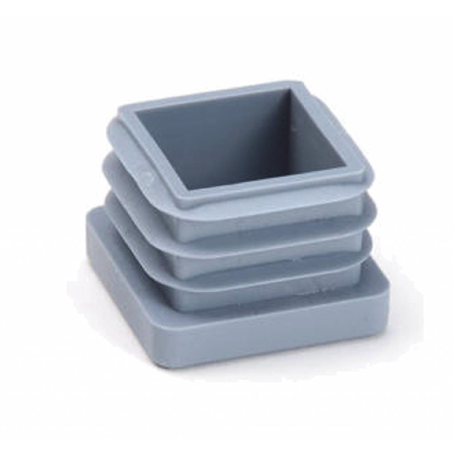 Verbinder Einddop (Inslagdop) - Grijs 20x20x1,5mm