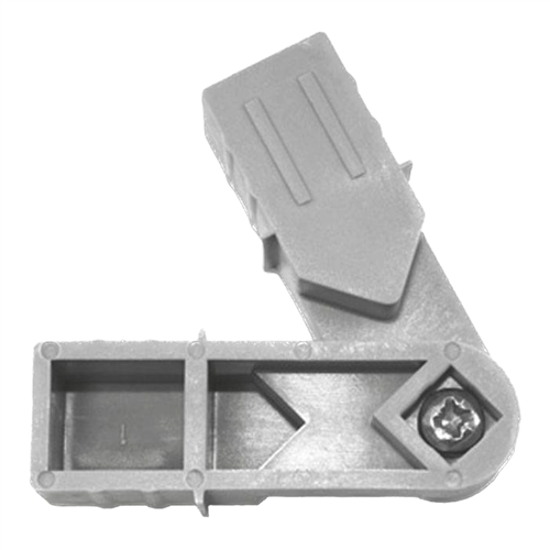 Verbinder 2-weg scharnier (Bout+Moer) - Grijs 20x20x1,5mm