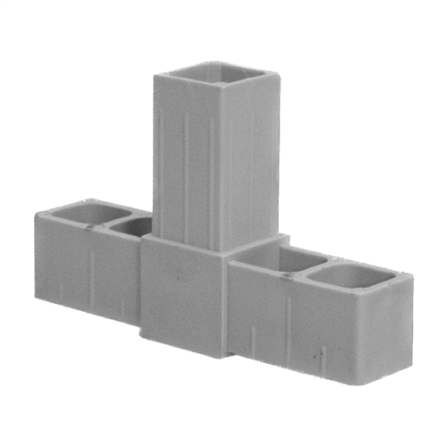 Verbinder 3-Weg (T) - Grijs 20x20x1,5mm