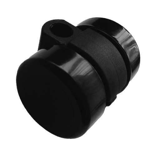 Sierwiel + SchroefPen - Zwart 20x20x1,5mm