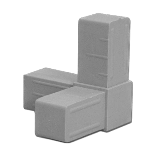 Verbinder 3-Weg (Hoek) - Zwart 25x25x2,0mm