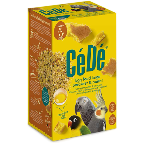 CéDé eivoer grote parkiet & papegaai 1KG