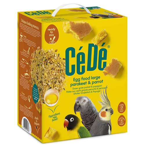 CéDé eivoer grote parkiet & papegaai 5KG