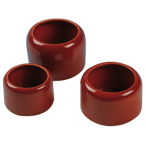 Eetpotjes steen 10x10x7cm (doosje van 12 stuks)