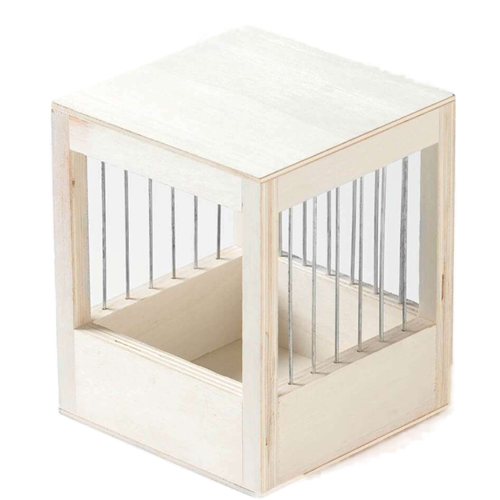 Tralie nestkastje voor kanarie 11 x 11 x 13.5 cm