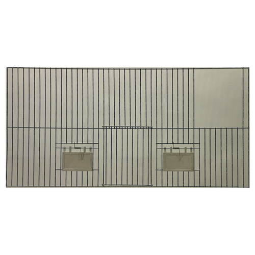 Voorfront 60x30 - 1 dr + 2 klep + 1 JH-opening