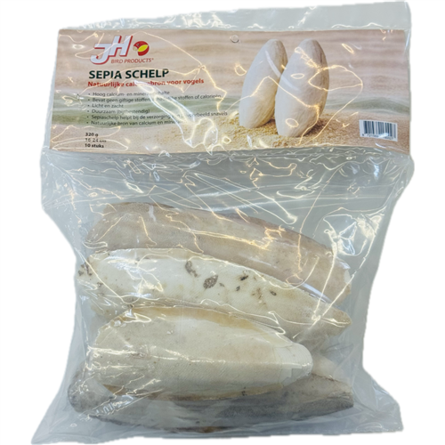 Sepiaschaal vogels calcium 16-24cm 10st 320gr