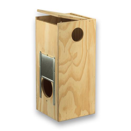 Eco Nestkast Halsbandparkieten (klep/schuif links)