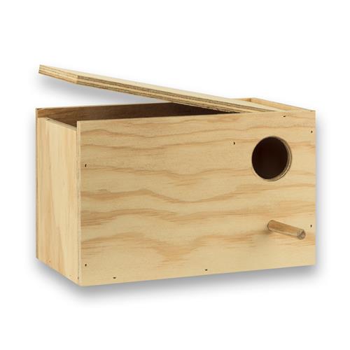 Nestkast voor Forpus (klep boven/linkerkant)