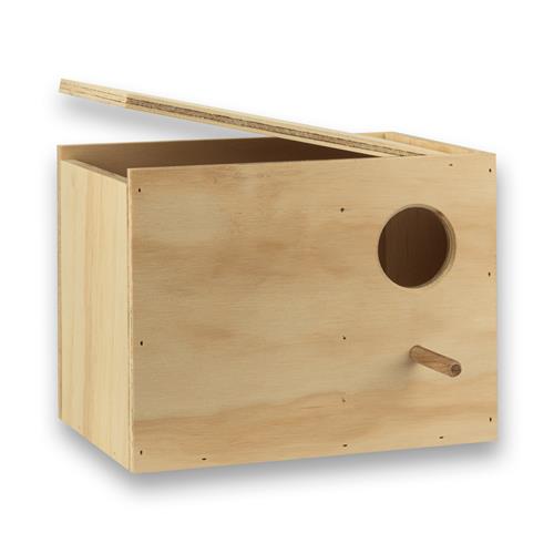 Nestkast voor Catharinaparkieten (klep boven/linkerkant)