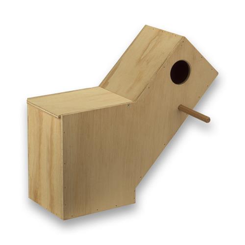 Nestkast voor Swiftparkieten (klep linker/achterkant)