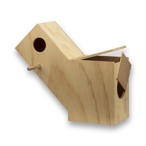 Nestkast voor Swiftparkieten (klep rechterkant)