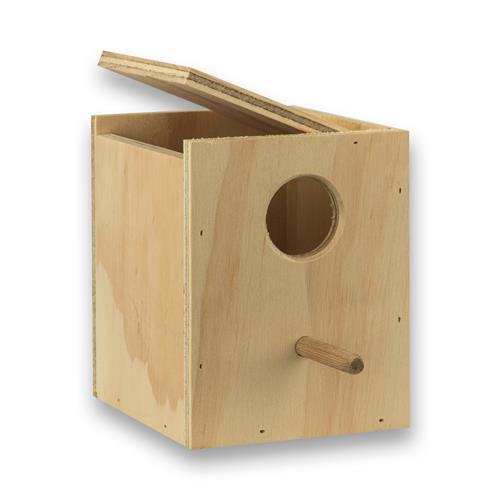 Nestkast voor grasparkieten verticaal (klep links)