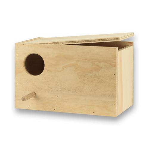 Nestkast voor engelse grasparkieten horizontaal (klep recht)