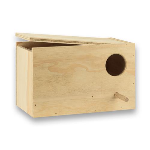 Nestkast voor engelse grasparkieten horizontaal (klep links)