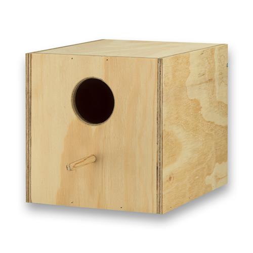 Nestkast met lade voor Engelse grasparkieten (klep achter)