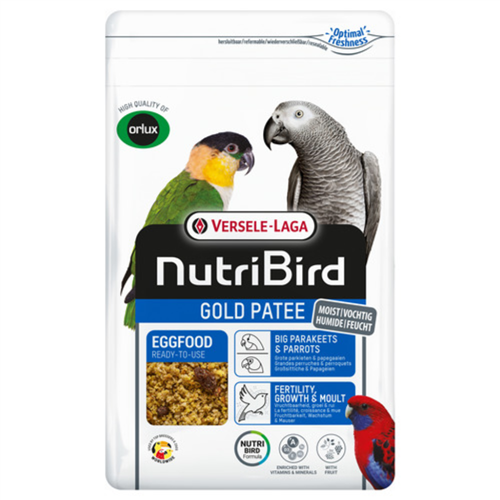 NutriBird Gold Patee Grote Parkieten & Papegaaien 1kg