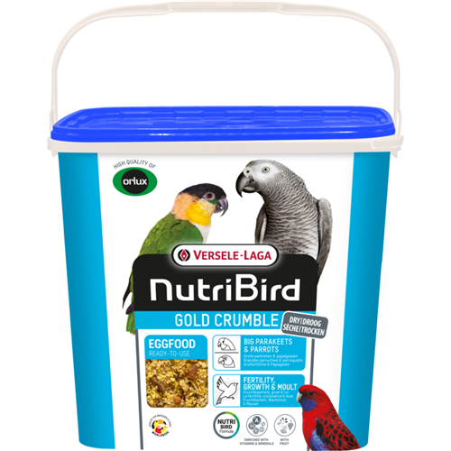 NutriBird Gold Crumble Grote Parkieten & Papegaaien 4kg