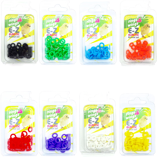 Kleurringen elastisch navulset geel Ø4.5mm