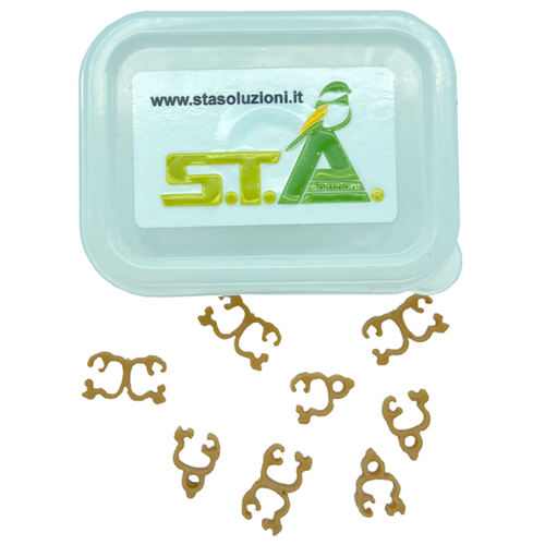 Clip on ringen voor strekken voet en teen - per 8 stuks