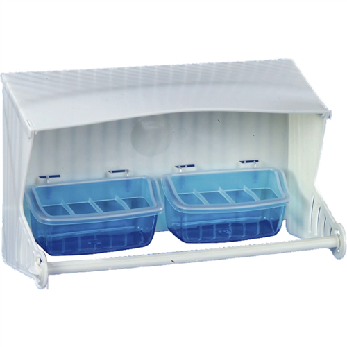 Afdak plastic voor voerbakjes (M104)