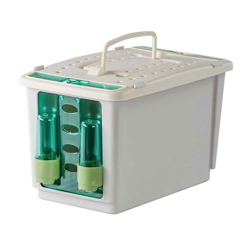 Vervoerskist met deksel 1-vaks klein plastic (NZ84)